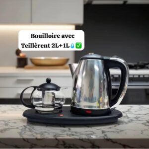 ENSEMBLE CHAUFFE EAU + THEIERE