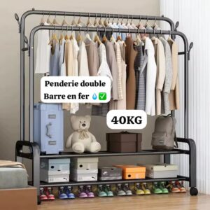 PANDERIE DOUBLE BARRE EN FER DUR