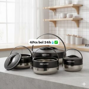 ENSEMBLE 4 PIECES BOL LUNCH BOX