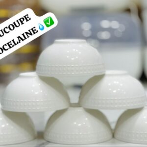 SOUCOUPE PORCELAINE 6 PIECES