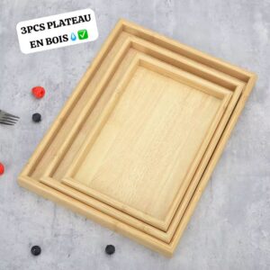 PLATEAU EN BOIS 3Pieces