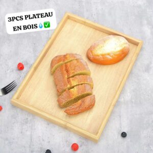 PLATEAU EN BOIS 3Pieces