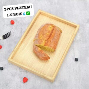 PLATEAU EN BOIS 3Pieces