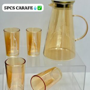 5PIECES - 1 CARAFE + 4 PIECES
