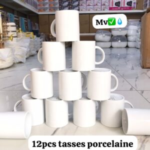 TASSES EN PORCELAINE DOUZAINE