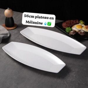 PLAT EN MELAMINE LONG 56cm