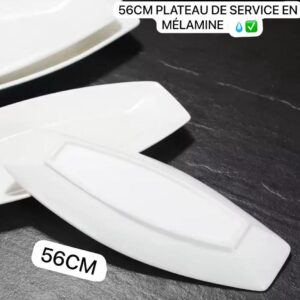 PLAT EN MELAMINE LONG 56cm
