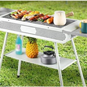 BARBECUE INOXYDABLE ACIER GRANDE SURFACE DE CUISSON F.U26