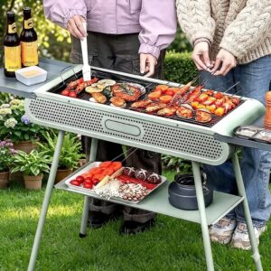 BARBECUE INOXYDABLE ACIER GRANDE SURFACE DE CUISSON F.U26