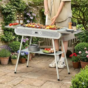 BARBECUE INOXYDABLE ACIER GRANDE SURFACE DE CUISSON F.U26