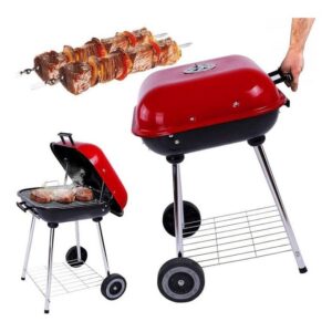 Barbecue à charbon grand modèle 18 pouces avec  couvercle et plaque de base verrouillables F.U26