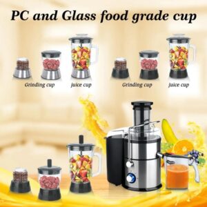 EXTRACTEUR DE JUS 4 EN 1 MULTIFONCTION A LARGE GOULOTTE   F.U26